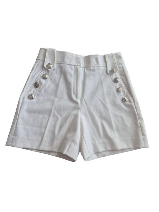 White House Black Market Pants - White House Black Market Button-Front White Shorts 5"e Size 2